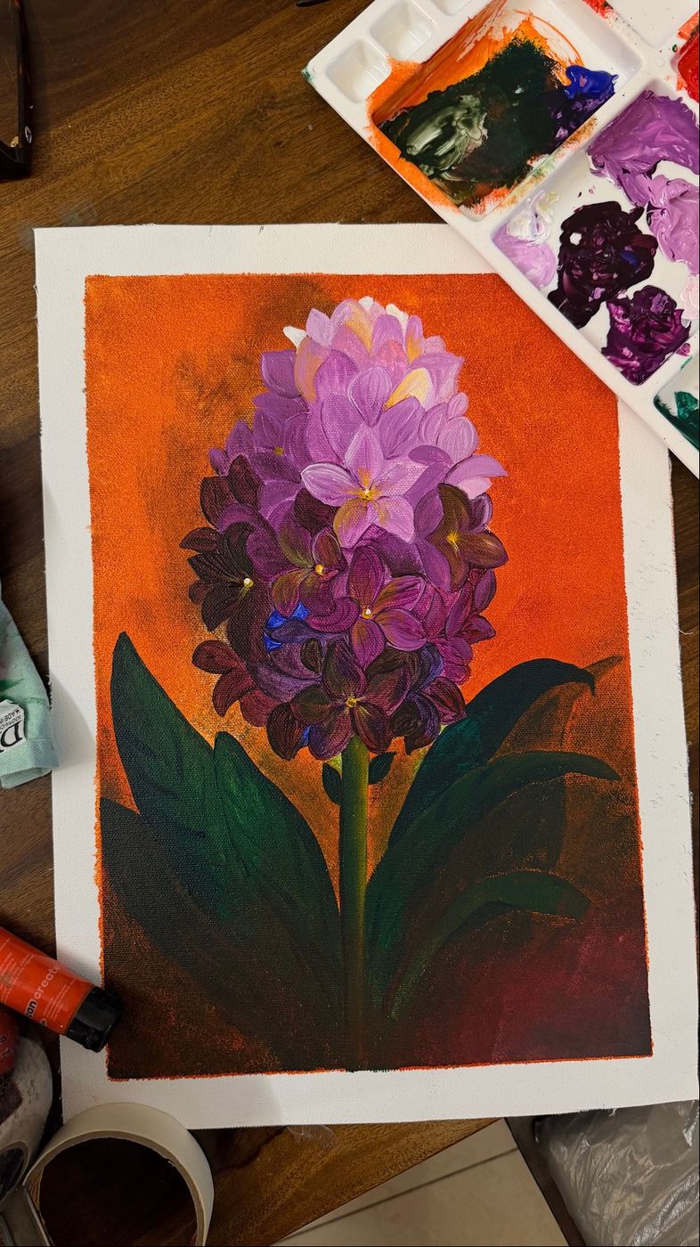 A purple flower study
